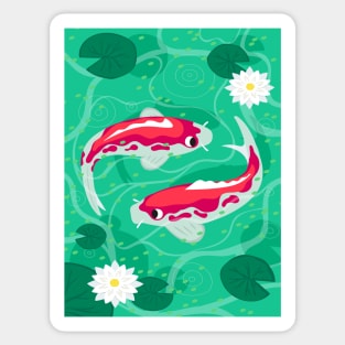 Koi fishes Sticker